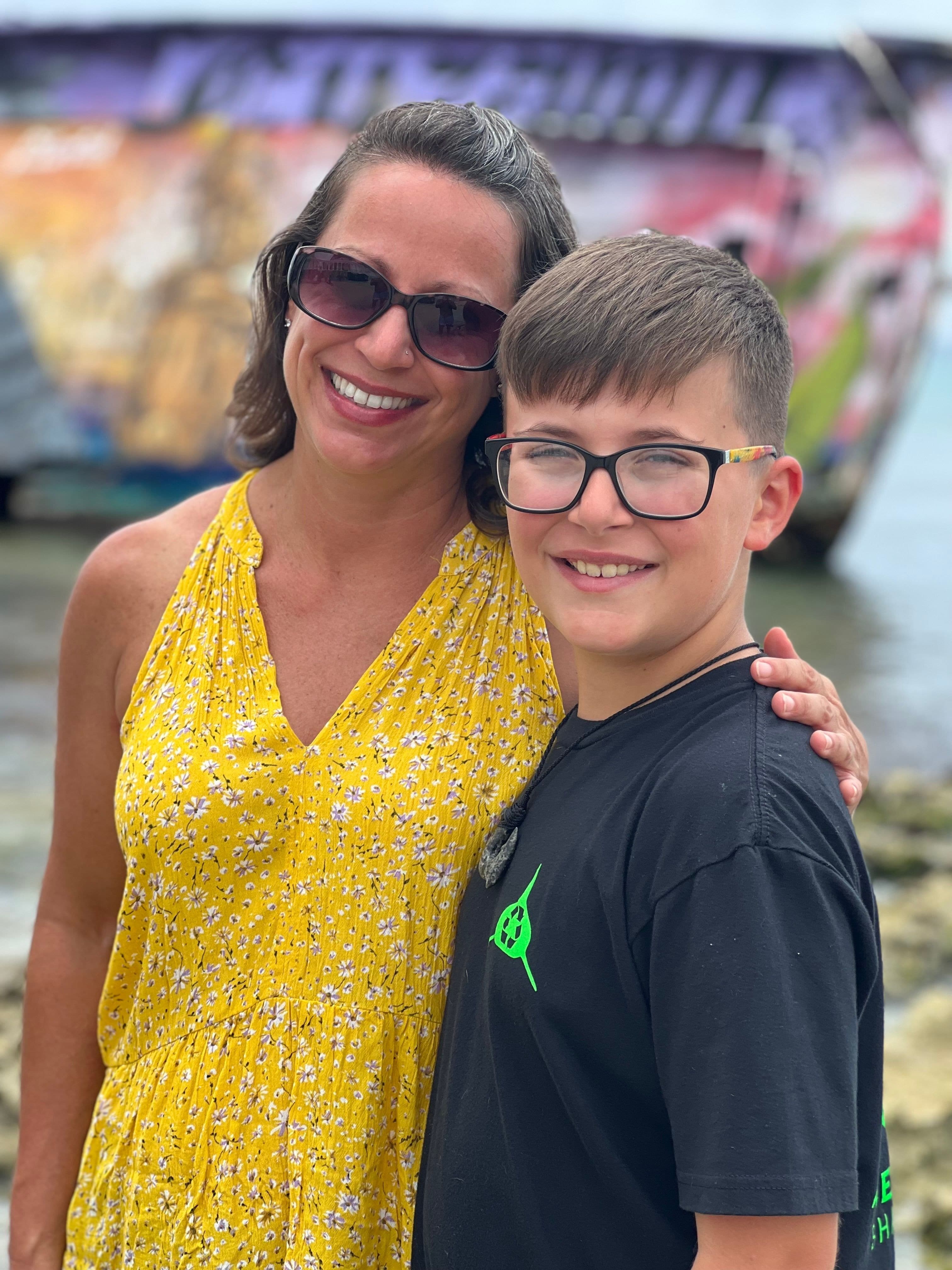 Melanie Holden Together With Her Son Milo