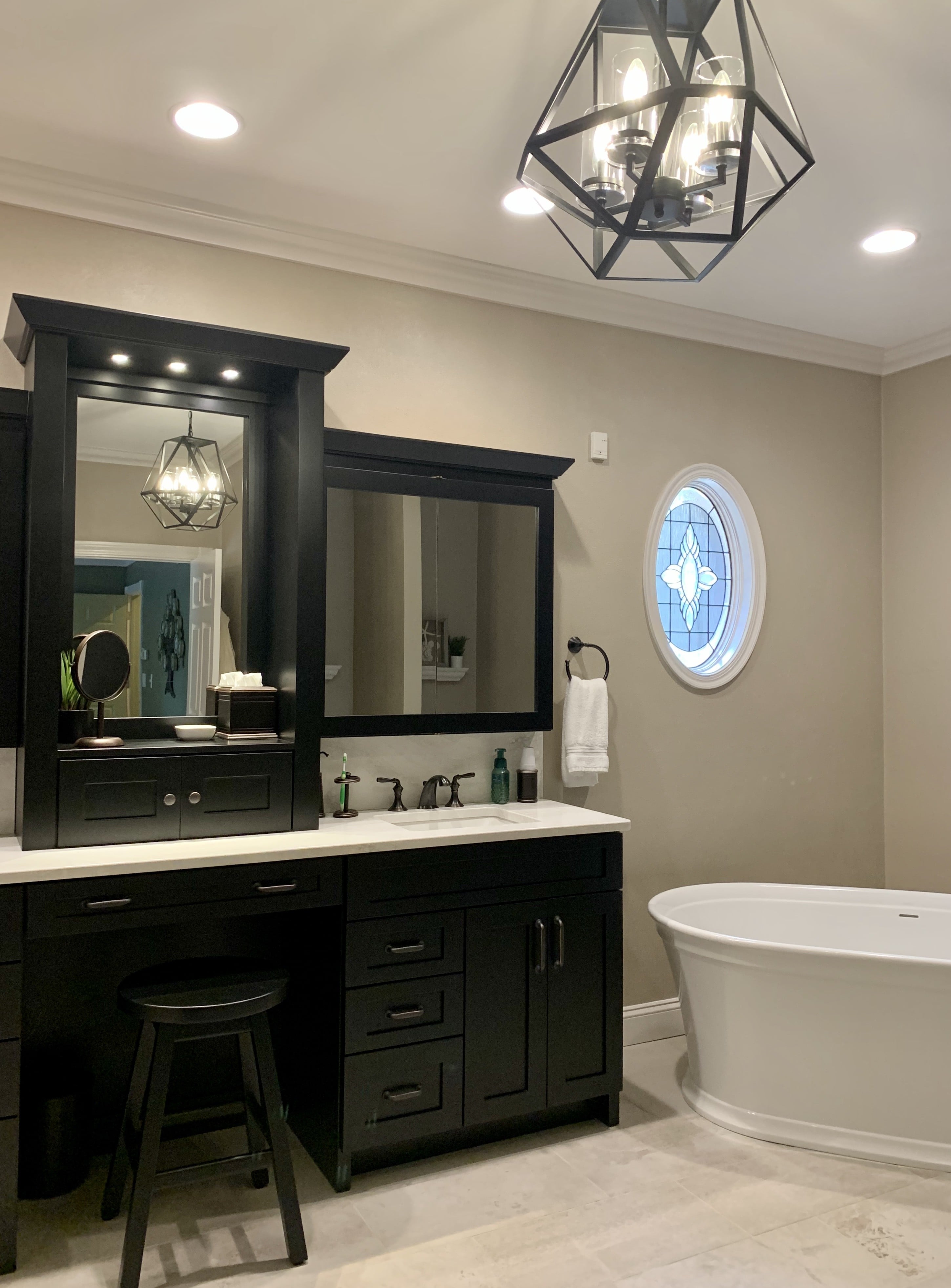 Vanity and Bathtub area