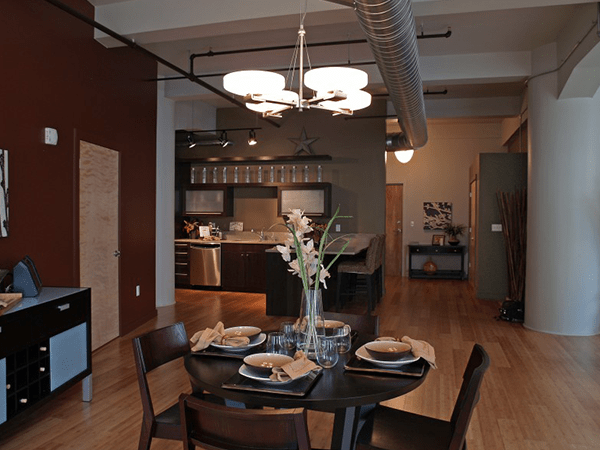 Dining Area Facing the Front Door