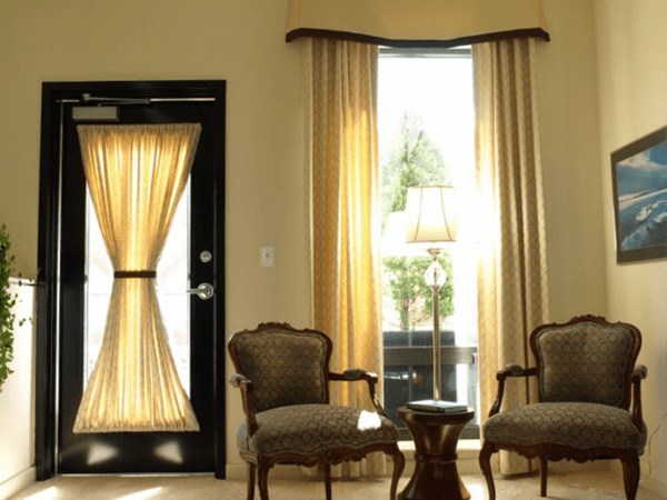 Front Door and Seating Area
